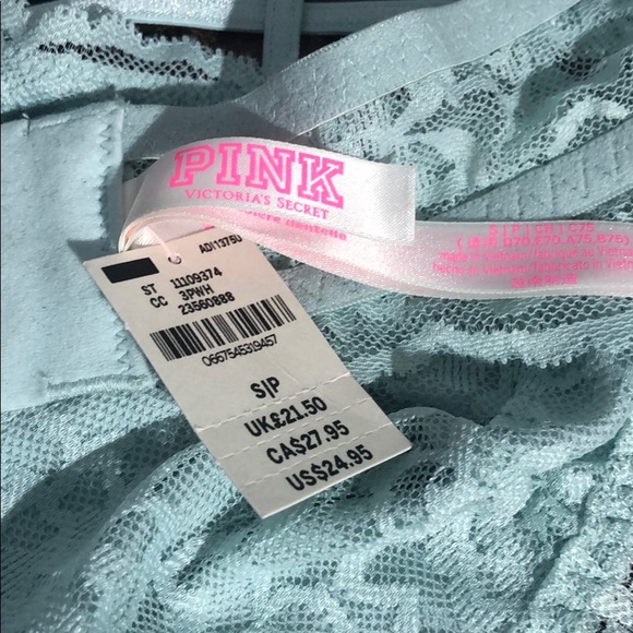 VS Pink Lace Halter Neck Bra Sz S NWT - Picture 6 of 8